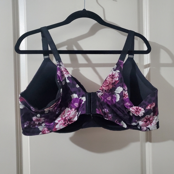 Torrid Floral Plunge Smooth 360 Back Smoothing Bra 46DD - Picture 6 of 7